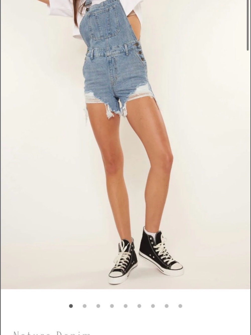 Nature Denim Veronica Overalls Size Small